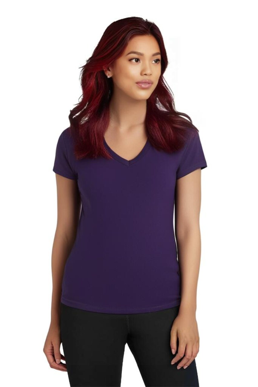 Gildan® Women’s Heavy Cotton V-Neck Blank Craft T-Shirt – Cricut & Paint Ready